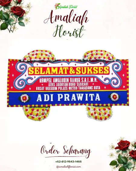 Papan Bunga Ucapan Selamat Tempellemahbang